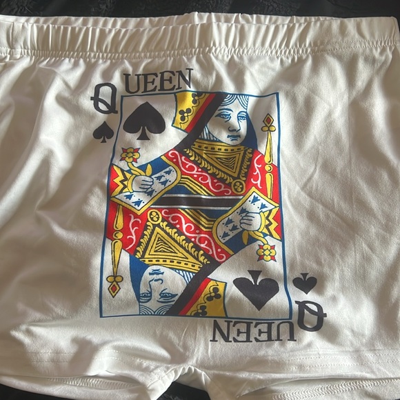 Unisex Queen poker print elastic shorts L - Picture 6 of 8